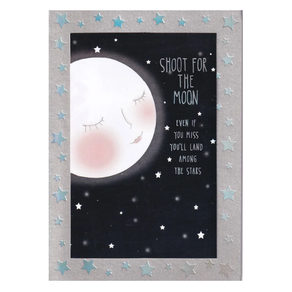 Shoot for the Moon Graduation Card | Papyrus | The Penguin Gallery
