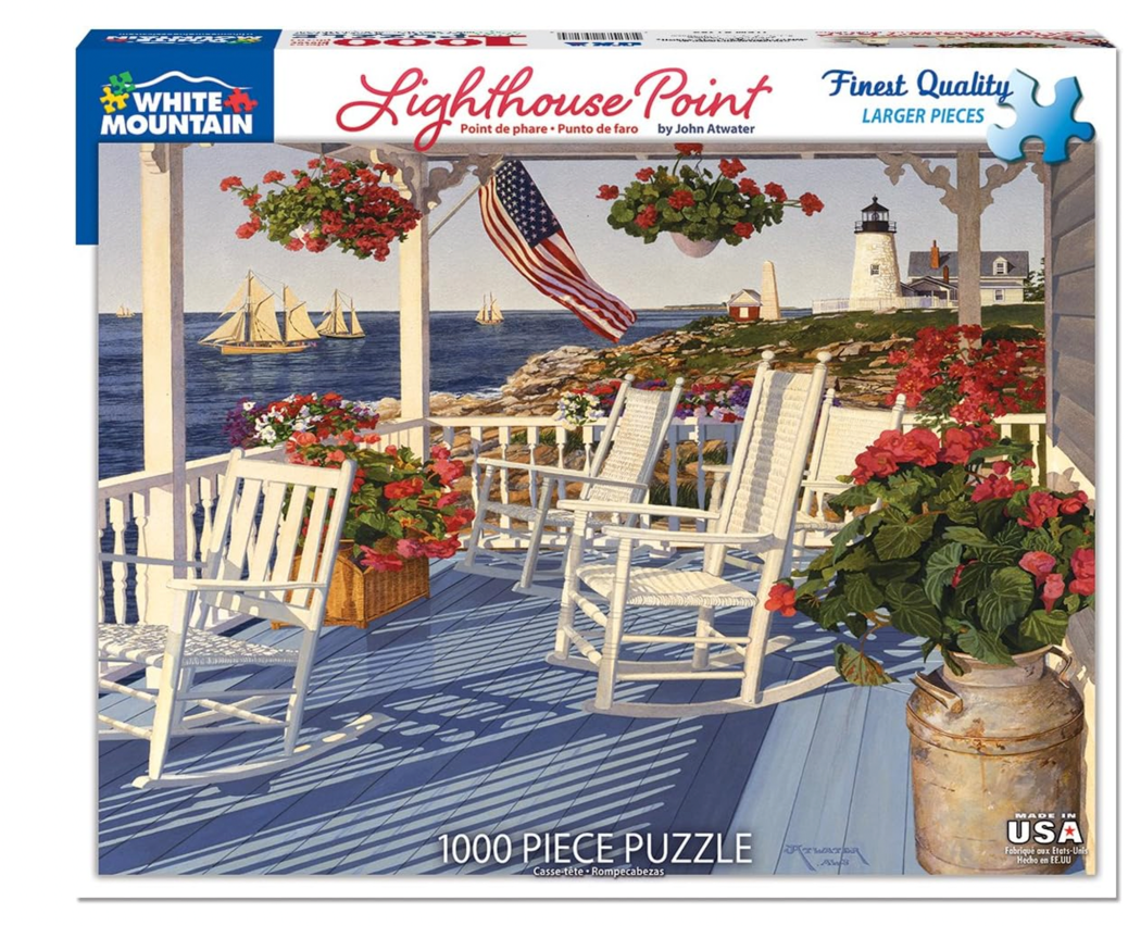 Lighthouse Point 1000 Piece Puzzle | White Mountain Puzzles | The ...
