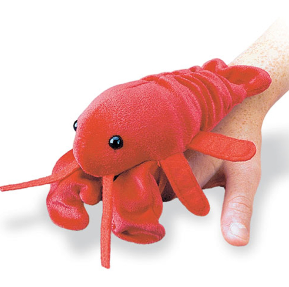 Chopper Lobster Finger Puppet | Mary Meyer | The Penguin Gallery