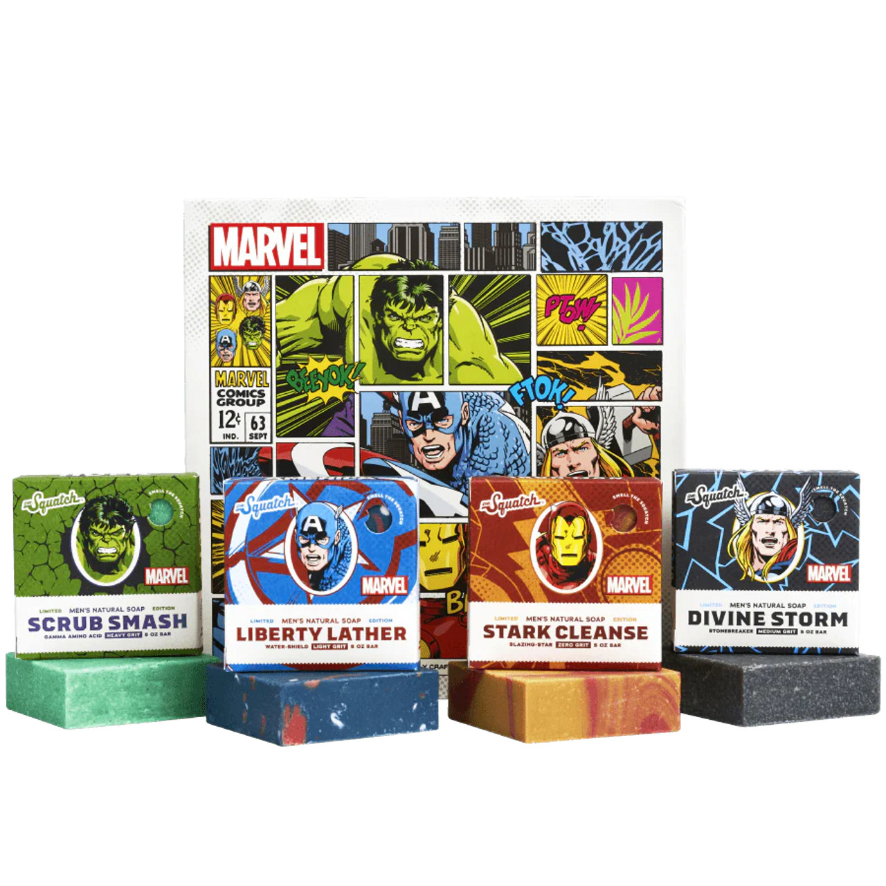 Dr. Squatch: Bar Soap, Marvel (Liberty Lather) – POPnBeards