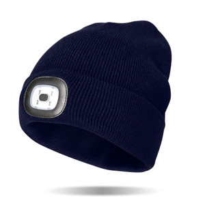 Rechargeable LED Beanie Navy