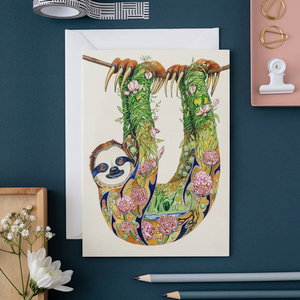 Sloth Blank Card Sloth Blank Card