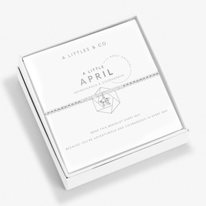 April Birthstone Silver Bracelet April Birthstone Silver Bracelet