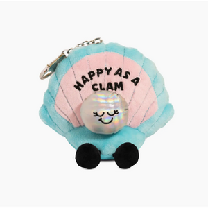 Happy As A Clam Plush Bag Charm Happy As A Clam Plush Bag Charm