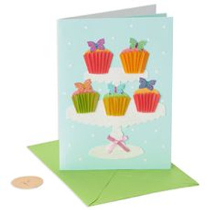 Butterfly Cupcakes Birthday Card Butterfly Cupcakes Birthday Card