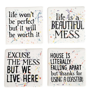 Mess Splatter Coaster Set Mess Splatter Coaster Set