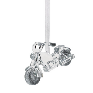 Motorcycle Ornament - Silver Motorcycle Ornament - Silver