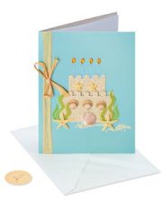 Sandcastle Cake Birthday Card Sandcastle Cake Birthday Card
