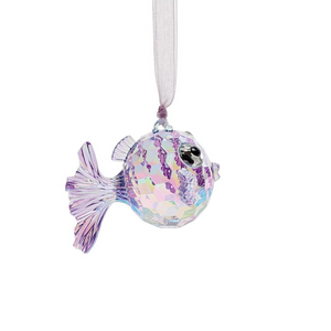 Puffer Fish Ornament - Purple Puffer Fish Ornament - Purple