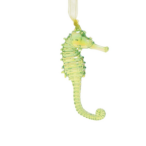 Acrylic Seahorse Ornament - Green Acrylic Seahorse Ornament - Green