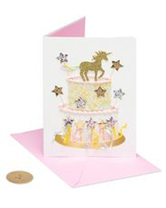 Unicorn Cake Birthday Card Unicorn Cake Birthday Card