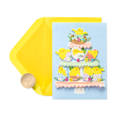 Tiered Easter Chicks Card