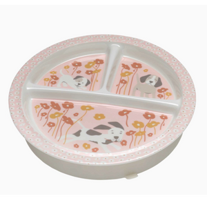 Sugarbooger Divided Suction Plate - Puppies & Poppies Sugarbooger Divided Suction Plate - Puppies & Poppies