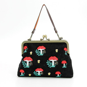 Mushrooms Kisslock Bag Mushrooms Kisslock Bag