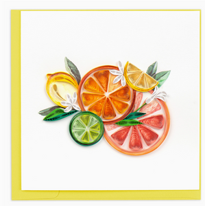Quilled Citrus Art Card Quilled Citrus Art Card