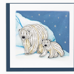 Quilled Polar Bears Card Quilled Polar Bears Card