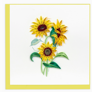 Quilled Wild Sunflower Card Quilled Wild Sunflower Card