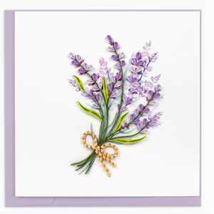 Quilled Lavender Bunch Card Quilled Lavender Bunch Card