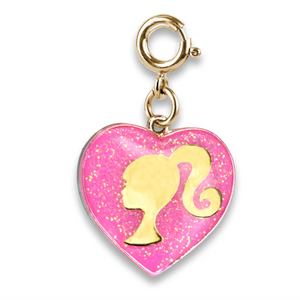 Gold Barbie Girl Heart Charm Gold Barbie Girl Heart Charm