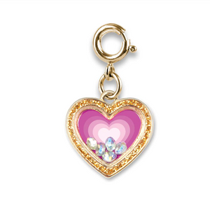 Gold Heart Shaker Charm Gold Heart Shaker Charm