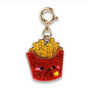 Gold Glitter French Fries Charm Gold Glitter French Fries Charm