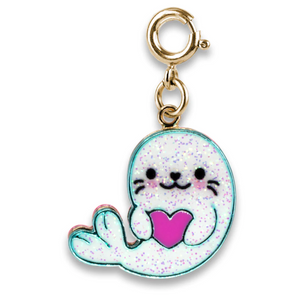 Gold Glitter Seal Charm Gold Glitter Seal Charm