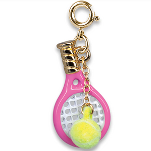 Gold Tennis Racquet Charm Gold Tennis Racquet Charm