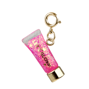 Gold Glitter Lip Gloss Charm