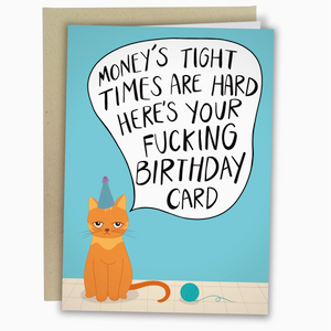 Your F*cking Bday Cat Card