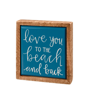 Mini Beach & Back Sign Mini Beach & Back Sign