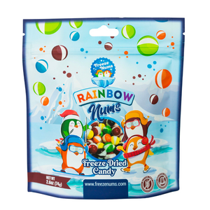 Freeze Nums Rainbow Penguin Freeze Dried Candy Freeze Nums Rainbow Penguin Freeze Dried Candy