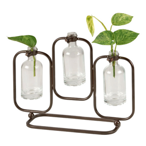 Glass Trio Test Tube Vase