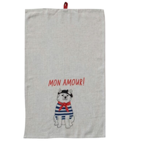 Mon Amour Dish Towel