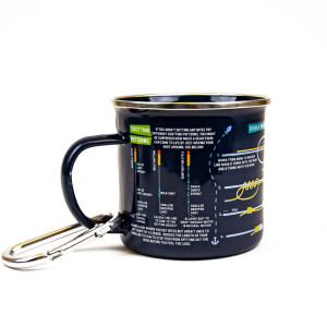 Enamel Fishing Guide Mug Enamel Fishing Guide Mug