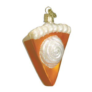 Piece of Pumpkin Pie Glass Ornament Piece of Pumpkin Pie Glass Ornament