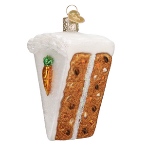 Carrot Cake Glass Ornament