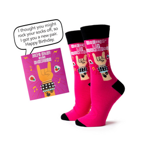 Let's Rock Birthday Card Sock Set Let's Rock Birthday Card Sock Set