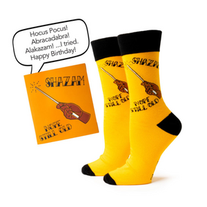 Shazam Birthday Card Sock Set Shazam Birthday Card Sock Set