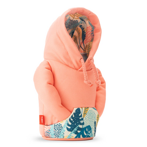 Salmon and Beige Insulated Hoodie Koozie Salmon and Beige Insulated Hoodie Koozie