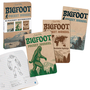 Bigfoot Notebook Set of 3 Bigfoot Notebook Set of 3