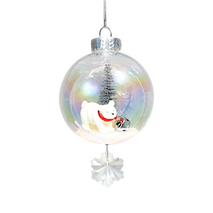 Ornament w/Crystal Polar Bear