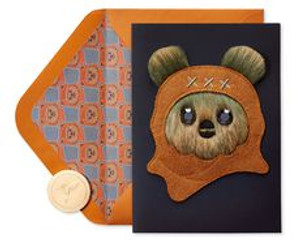 Star Wars Leather Ewok Birthday Card Star Wars Leather Ewok Birthday Card
