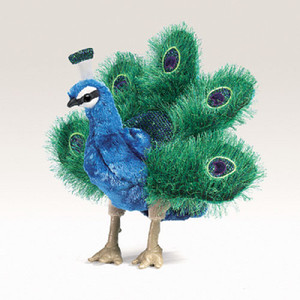 Small Peacock Hand Puppet