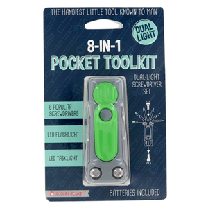 8-in-1 Pocket Toolkit- Green 8-in-1 Pocket Toolkit- Green