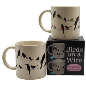 Birds on Wire Party Heat Changing Mug Birds on Wire Party Heat Changing Mug
