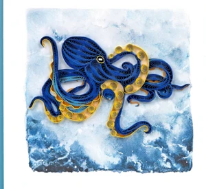 Quilled Deep Sea Octopus Card