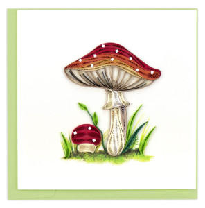 Quilled Wild Mushroom Card Quilled Wild Mushroom Card