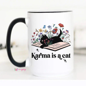 Karma Is A Cat Mug