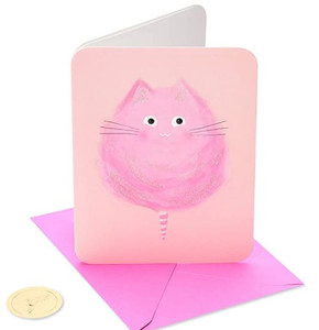 Cotton Candy Cat Birthday Card Cotton Candy Cat Birthday Card