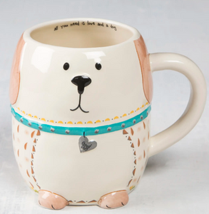 Dog Folk Art Mug Dog Folk Art Mug
